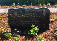Rankin Memorial Garden memorial stone
